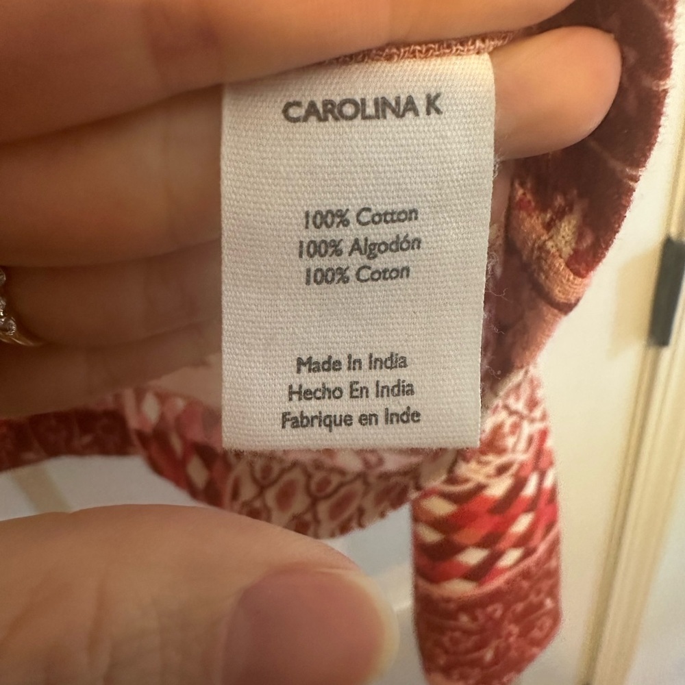 Patchwork Red Blouse - image 4